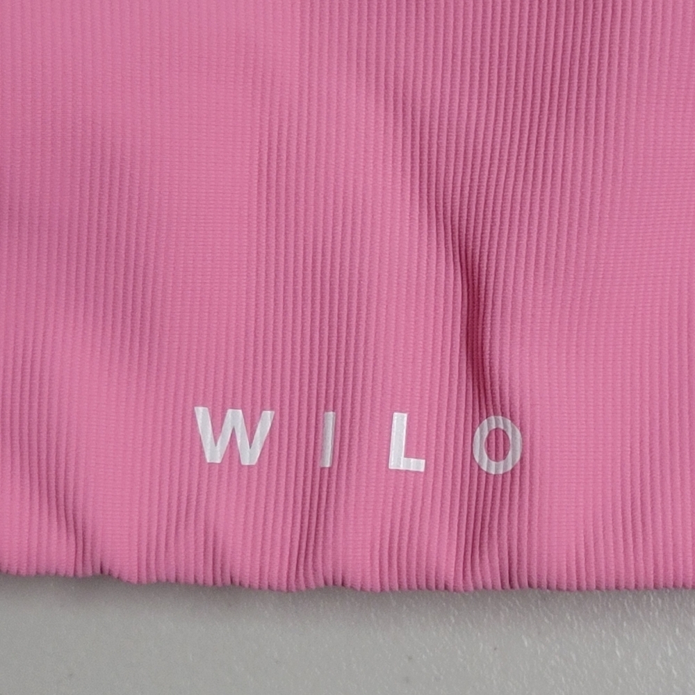 Wilo The Label One Shoulder Ribbed Sports Bra Top Size Small. - Picture 10 of 12